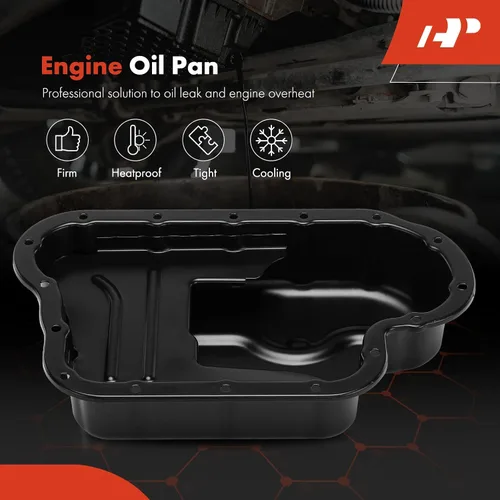 Vista 3 de A-Premium Cárter de aceite de motor con tapón de drenaje compatible con Hyundai Genesis Coupé 2010 2011 2012 2013 2014 L4 2.0L