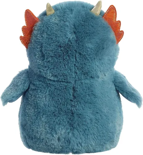 Vista 4 de Aurora® Juguetón Pompom Penguin™ Animal de peluche – Compañeros vibrantes para abrazos cálidos – Perfecto para adultos, niños y cumpleaños – Azul 7