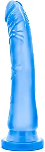 Vista 7 de Blush B Yours Sweet n Hard 6 - Consolador realista de 8.5 pulgadas de grosor con fuerte ventosa y compatibilidad de arnés, pene suave para juego Azul