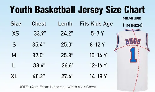 Vista 7 de Camiseta de baloncesto juvenil Lola #10 Bugs #1 Space Movie Jersey 90S Hip Hop Ropa Niños Camisa para Fiesta