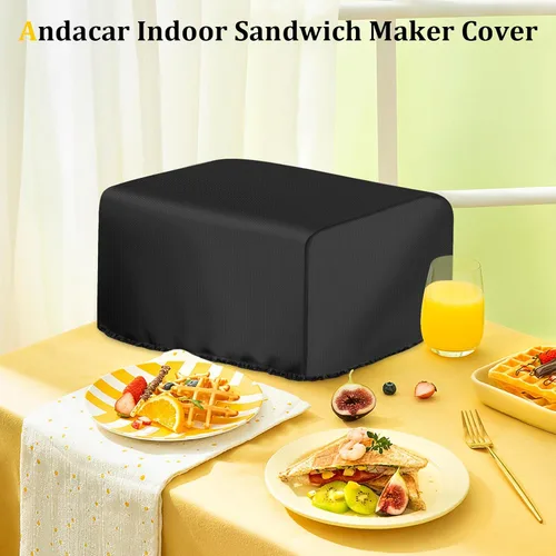 Vista 6 de Panini - Funda de prensa para Cuisinart Panini Press GR-4NP1, cubierta impermeable para sandwichera para parrilla interior 5 en 1, cubiertas