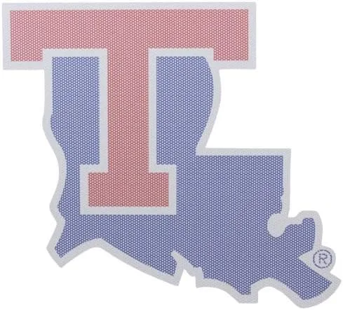 Vista 2 de NCAA Louisiana Tech Bulldogs - Calcomanía para ventana perforada