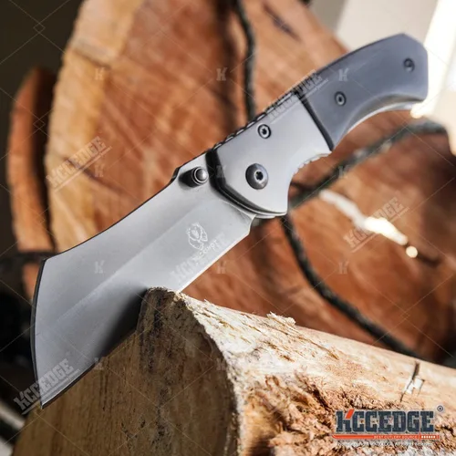 Vista 4 de Cuchillo de bolsillo de hacha de hacha, cuchillo de hoja fija, cuchillo de caza Karambit, 5 unidades, combo de navaja de afeitar, accesorios