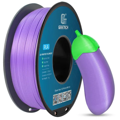 Vista 42 de GEEETECH Filamento PLA de color dorado sedoso de 0.069 libras, filamento de seda brillante para impresora 3D, carrete de 2.2 libras, precisión