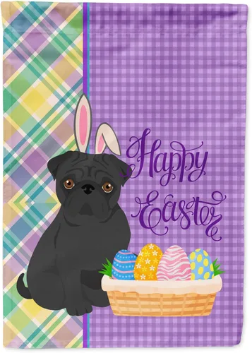 Vista 187 de Caroline's Treasures WDK4925GF Bandera de Pascua Airedale Terrier negra y tostada, tamaño jardín, bandera decorativa para patio exterior, patio