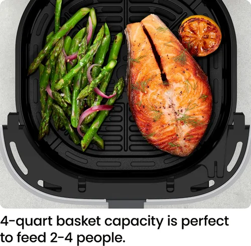 Vista 3 de Chefman Freidora de aire – Freidora de aire compacta de 4 cuartos de galón para comidas rápidas y fáciles, cuenta con tecnología Hi-Fry para una
