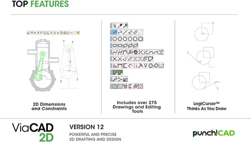 Vista 3 de Punch! ViaCAD 2D v12 [Mac Download]
