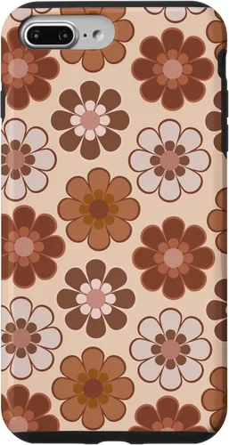 Vista 12 de 70s Retro Floral Pattern in Brown, Tan and Camel Case for iPhone 17