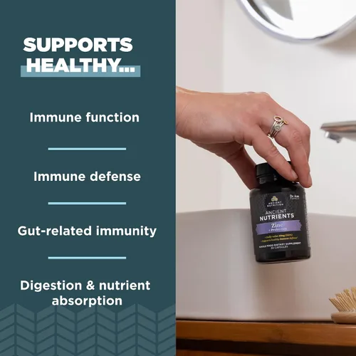 Vista 4 de Ancient Nutrition Zinc 30 unidades + vitamina C (60 unidades)