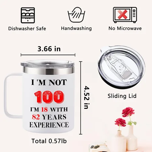 Vista 3 de Regalos de 100 cumpleaños para mujeres y hombres, ideas de regalos de 100 cumpleaños de 1926 cumpliendo 100 años, decoraciones felices de 100
