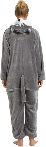 Vista 2 de Nousion Licorne Unisex Adult Onesies Pajamas, Cosplay Christmas Sleepwear Onesies Outfit