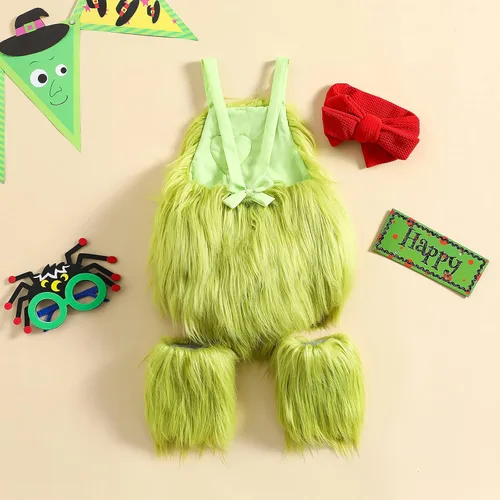 Vista 6 de oneflow Newborn Toddler Baby Girl Boy Halloween Pumpkin Costumes Cute Hooded Romper Jumpsuit Outfit Clothes
