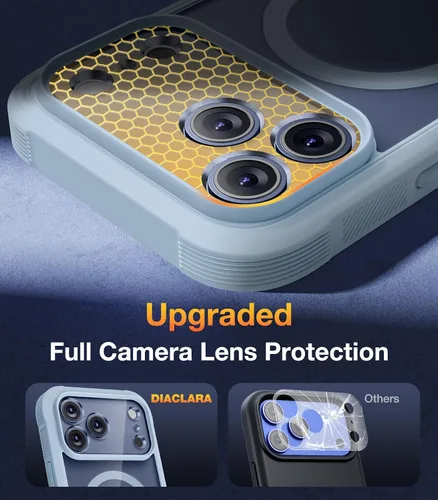 Vista 510 de DIACLARA - Funda transparente compatible con iPhone XR 6.1 pulgadas 2018