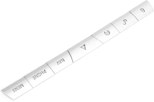 Vista 3 de Fydun Ajuste interior 7 unids multimedia panel botón cubierta etiqueta engomada aleación de aluminio plateado apto para Xf 2012‑2015