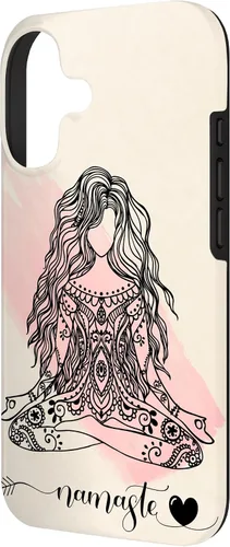 Vista 2 de Namaste Mandala Hippie Yoga Woman Meditation Spiritual Gift Case for iPhone 17