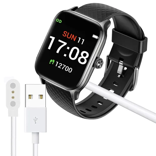 Vista 9 de Compatible con cargador Letsfit EW1, cable de carga USB magnético de repuesto, cable de carga compatible con Letsfit EW1 / ID207 Smartwatch /TOZO S2