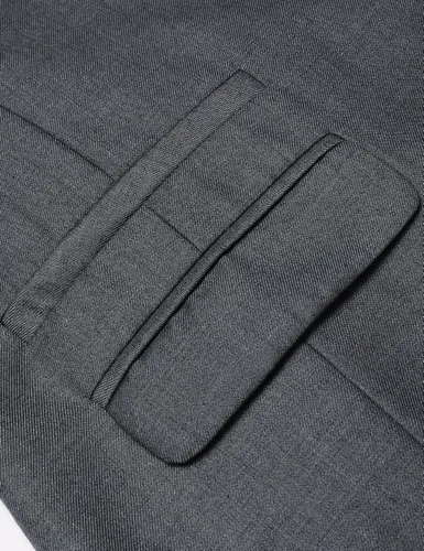 Vista 6 de COOFANDY Chaleco de traje de negocios para hombre chaleco ajustado para boda