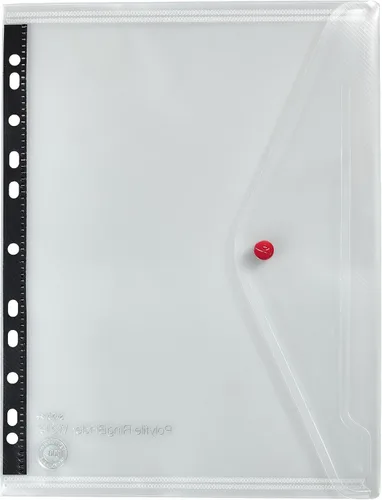 Vista 3 de Snopake Cartera Popper A4 Polyfile RingBinder – Transparente [Pack de 5] Ref: 12566