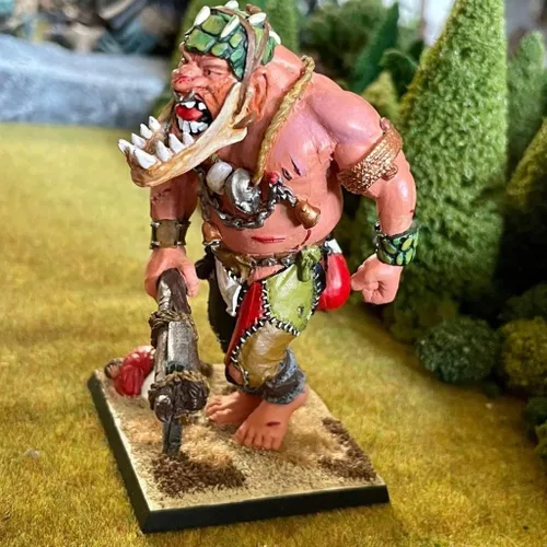 Vista 6 de Gigante 1 Ogro Troll en miniatura pintado Orcos Goblins Gargant Batallas de fantasía El Viejo Mundo Oldhammer 1.102 in