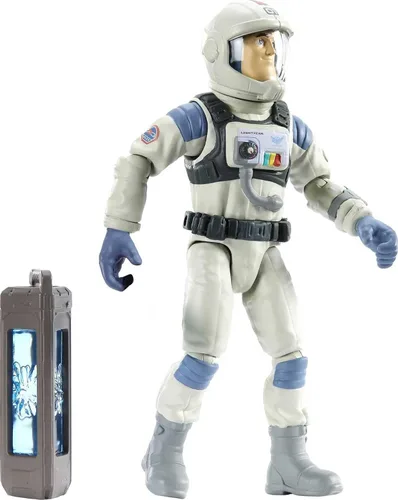 Vista 6 de Mattel Disney y Pixar Lightyear XL-01 Figura de acción de Buzz Lightyear, 12 puntos de articulación y accesorios, escala de 5 pulgadas