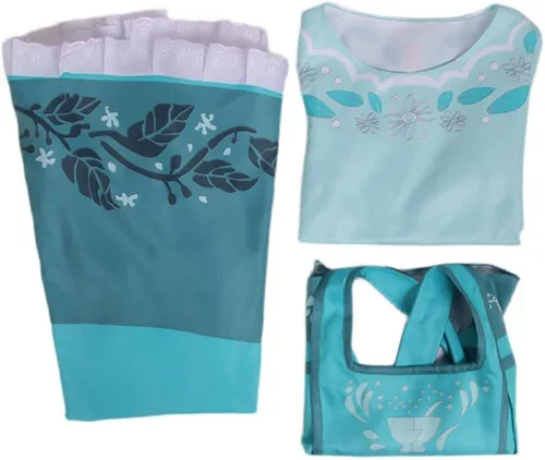 Vista 5 de Disfraz unisex de Bruno para cosplay vestido de Mirabel para adultos vestido de Isabela Madrigal vestido de princesa para mujeres y niñas