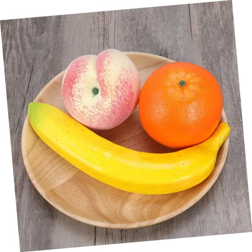 Vista 5 de HOMSFOU 4 unids Artificial Frutas Ventana Plástico Alimentos Artificiales Decorativas Para Sala Alimentos Artificiales Foto Accesorios Decorativos