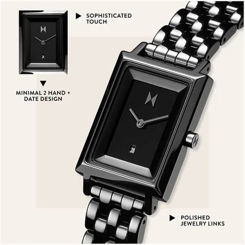 Vista 3 de MVMT - Reloj modelo Signature Square para mujer, analógico y minimalista
