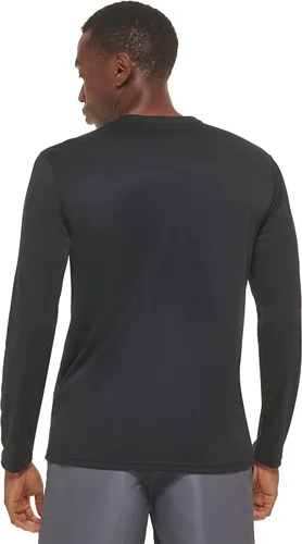 Vista 3 de Calvin Klein Manga larga ligera de secado rápido para hombre, protección UPF 40+, Negro