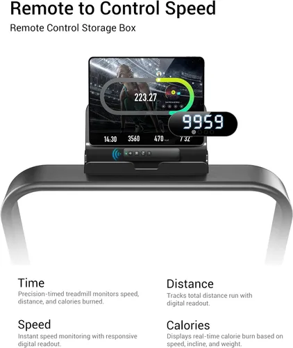 Vista 8 de 3-in-1 Foldable Treadmill with 300 LBS Capacity, 15% Walking Pad Treadmills for Home and Office, 2.5 HP Under Desk Treadmill with Quiet Brushless