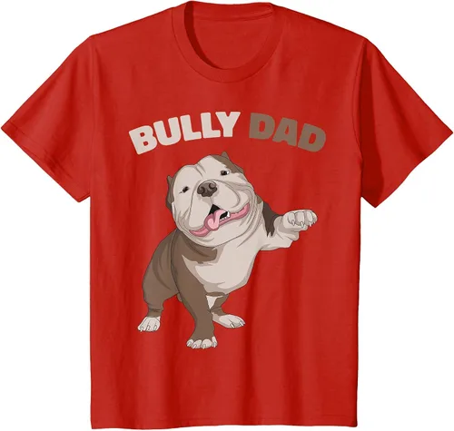 Vista 80 de American Bully Dad Dog Owner Father Funny Men T-Shirt Asphalt Grey