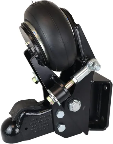Vista 2 de Shocker - Soporte de lengua de remolque de aire HD de 21 K y acoplador Demco para bola de 2-5/16 pulgadas, montaje de placa plana de 4 pernos