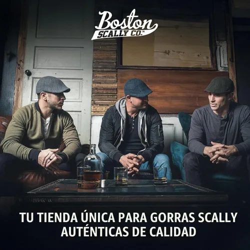 Vista 5 de The Original Boston Scally Cap - Slainte - Gorra de periódico de un solo panel para hombre