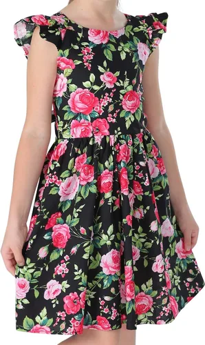 Vista 262 de Vestido de verano para niña, de algodón, con diseño floral