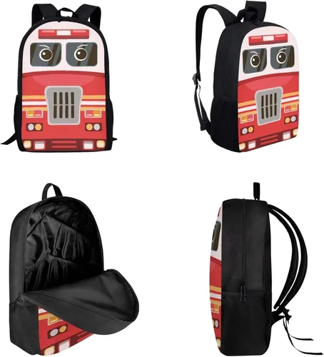 Vista 89 de HUGS IDEA Juego de 3 bolsas escolares con aislamiento térmico para el almuerzo, estuche para lápices