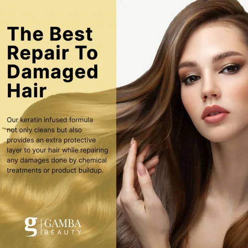 Vista 2 de Champú de queratina para el tratamiento del cabello, champú fortalecedor de queratina, tratamiento de queratina capilar, repara el cabello dañado