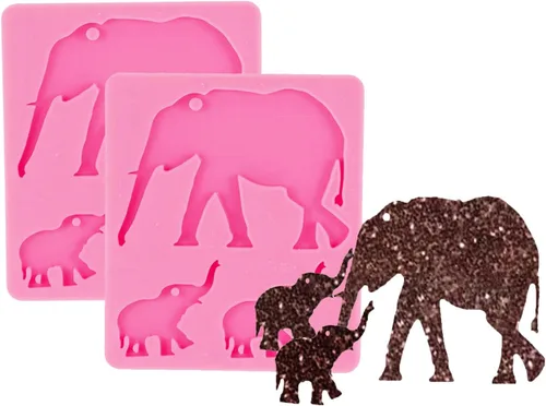 Vista 23 de Shiny Bear Family - Molde para llavero de resina para hacer manualidades con arte epoxi