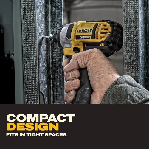 Vista 5 de DEWALT Kit de combo de perforación inalámbrico de 20V MAX, 2-Herramienta (DCK240C2)