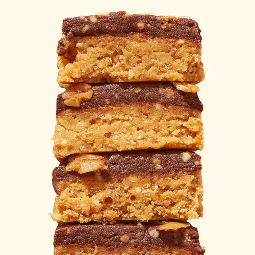 Vista 3 de Perfect Bar Choco Crisp, Barra de Proteína de Chocolate Oscuro con Mantequilla de Nueces, Snack de Proteína, Sin Gluten, Sin Soja, Sin OMG, Sin