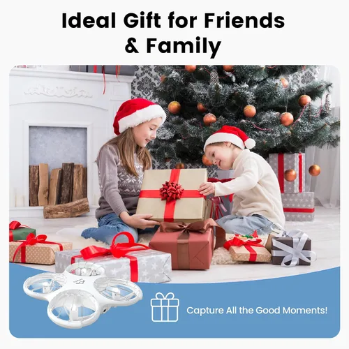Vista 9 de Ameta Drones para niños y adultos, dron RC con cámara FPV HD 1080P, juguetes geniales de regalo para niños y niñas adolescentes, juguetes STEM
