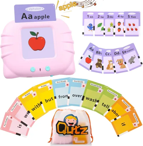 Vista 10 de Tarjetas flash parlantes con palabras visuales para niños pequeños de 2, 3, 4 años, juguetes sensoriales para niños autistas, juguetes educativos