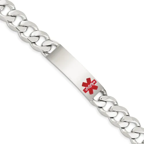 Vista 9 de 925 Sterling Silver Medical Alert Curb Link Id Bracelet 75 Inch Fine Jewelry For Women Gifts For Her