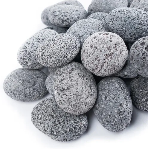 Vista 10 de GASPRO Rocas de lava grandes para hoguera, 10 libras, 1-3 pulgadas, rojo