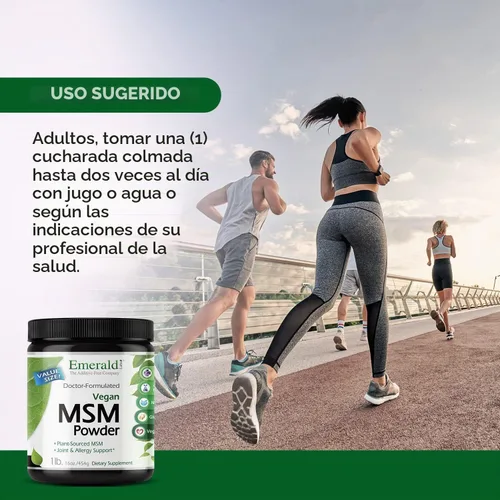 Vista 5 de Emerald Labs MSM en polvo, 16 oz