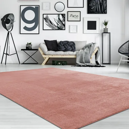 Vista 44 de Paco Home Alfombra suave en cobre acogedora alfombra antideslizante color sólido lavable, tamaño: 6'7" x 9'2" Marrón cobre