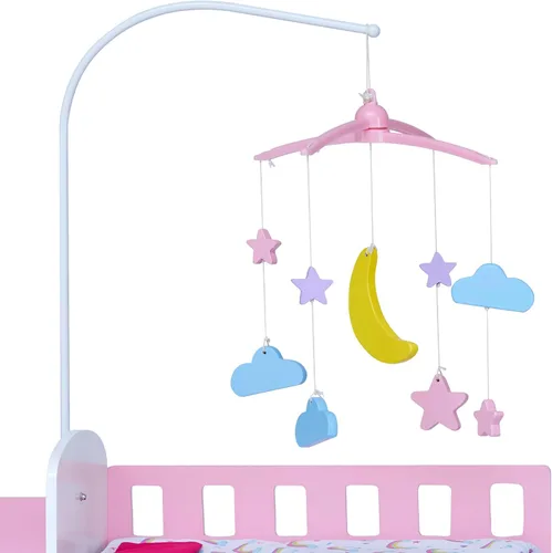 Vista 6 de Teamson Kids – Olivia's Classic 6 en 1 - Estación de Cambio de Muñecas Bebé con Almacenamiento, Muebles de Muñecas de Juego de Simulación Morado