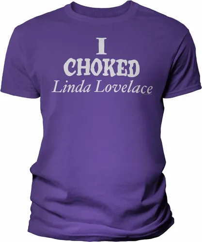 Vista 17 de Camisa vintage I Choked Linda Lovelace para hombre Negro-0001