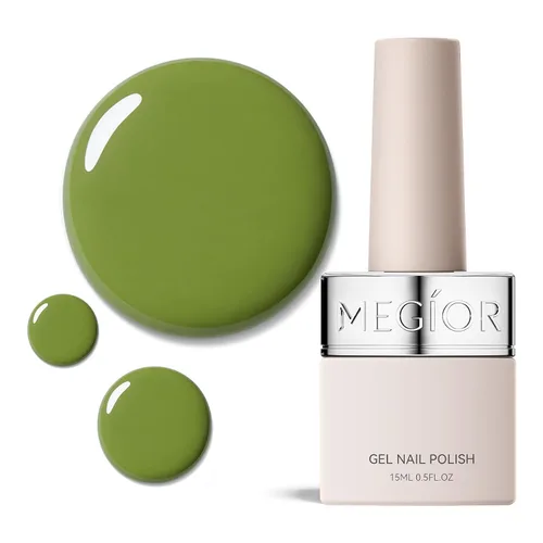 Vista 94 de MEGIOR Esmalte de uñas de gel libre de TPO, 0.5 onzas líquidas, base de gel transparente para remojar la lámpara de uñas LED, capa base de larga