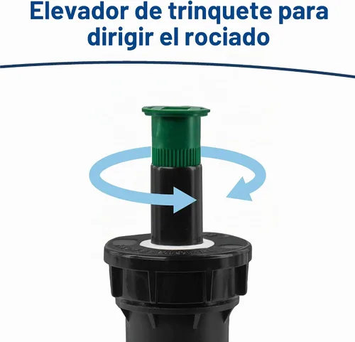 Vista 7 de Orbit 54326 Rociador de cabezal de pulverización emergente de 2 pulgadas con boquilla de patrón completo