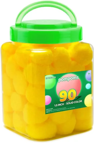 Vista 27 de Eppingwin - 2000 pompones negros, pompones suaves de 1 cm para manualidades, 0.4 pulgadas para proyectos de bricolaje de arte y manualidades (negro)
