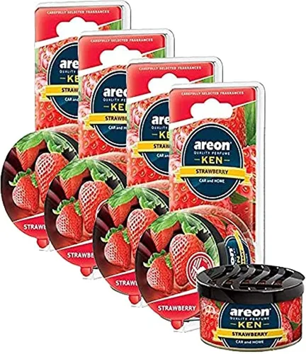 Vista 11 de AREON Ken Ambientador para automóvil, aroma a manzana y cinnamon, fragancia de larga duración, desodorante fragante portátil con salida de olor
